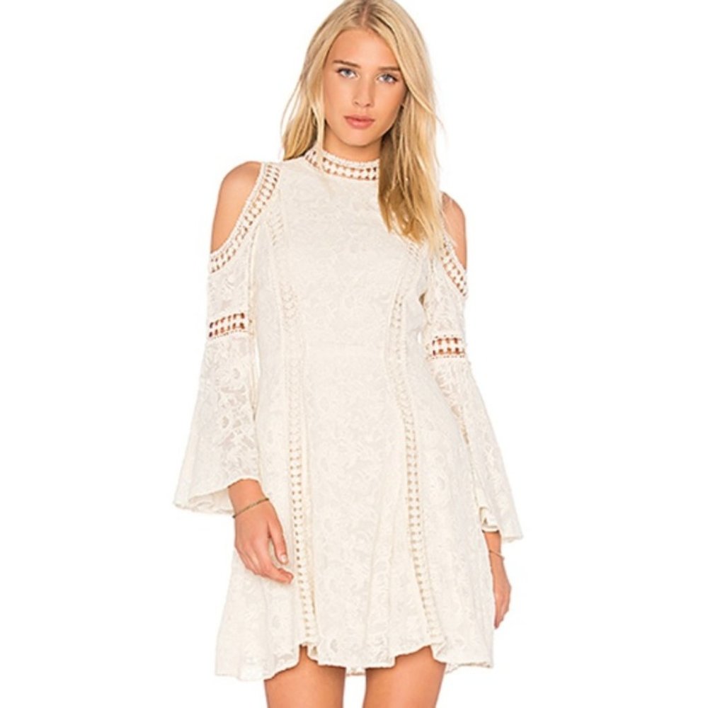 Alice + Olivia Enya Embroidered Dress